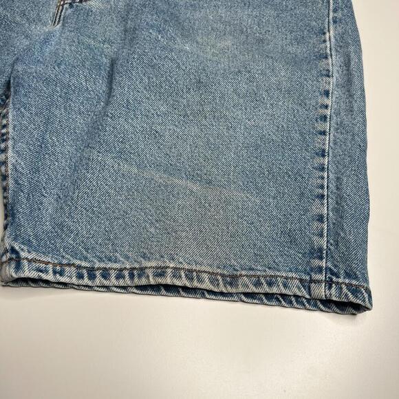 Vintage Levi’s 505 Regular Fit Denim Shorts W38 L9 Light Blue USA Made 90s - Picture 13 of 13